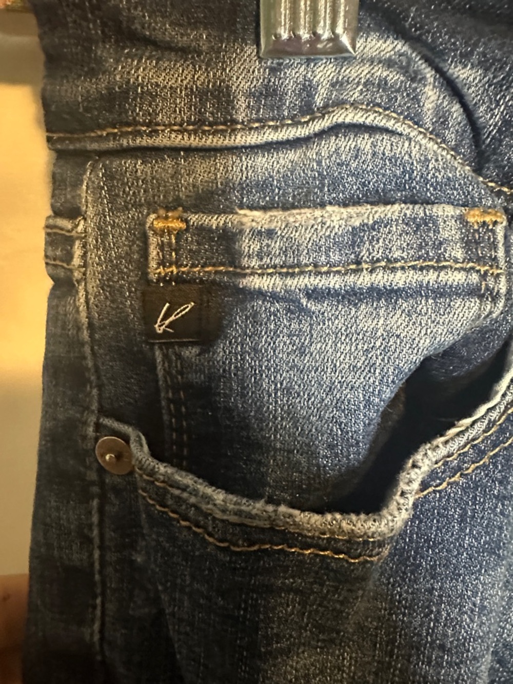 KanCan Dark Blue Distressed Skinny Jeans - Picture 7 of 11